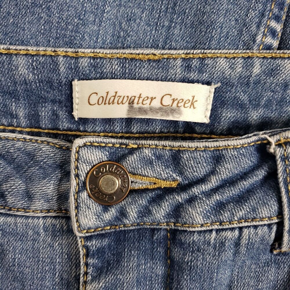Coldwater Creek Womens Jeans Size 6 Blue Mid Rise Bootcut Leg Denim Medium Wash - Picture 8 of 11